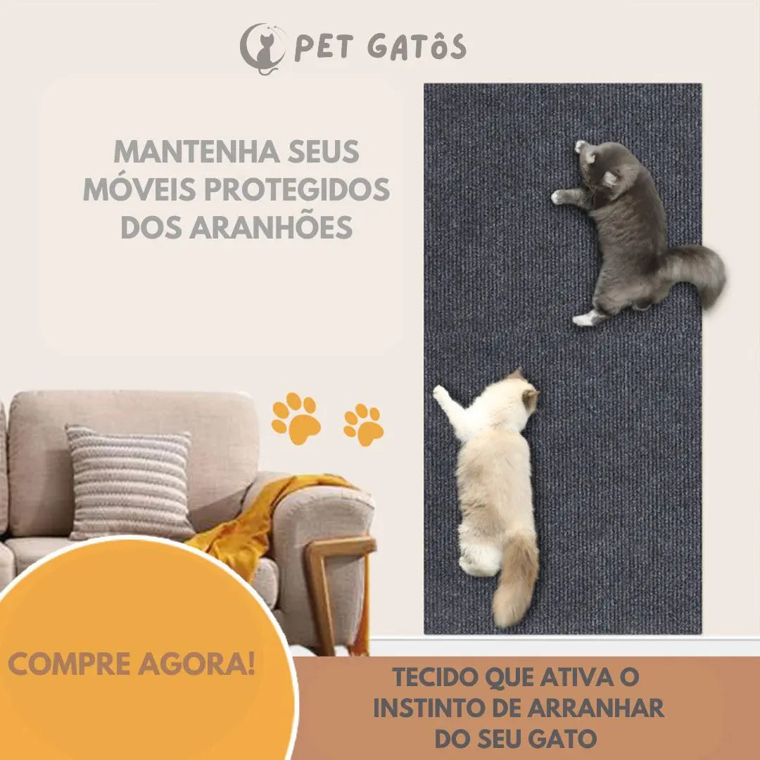 Carpete Adesivo Arranhador Para Gatos