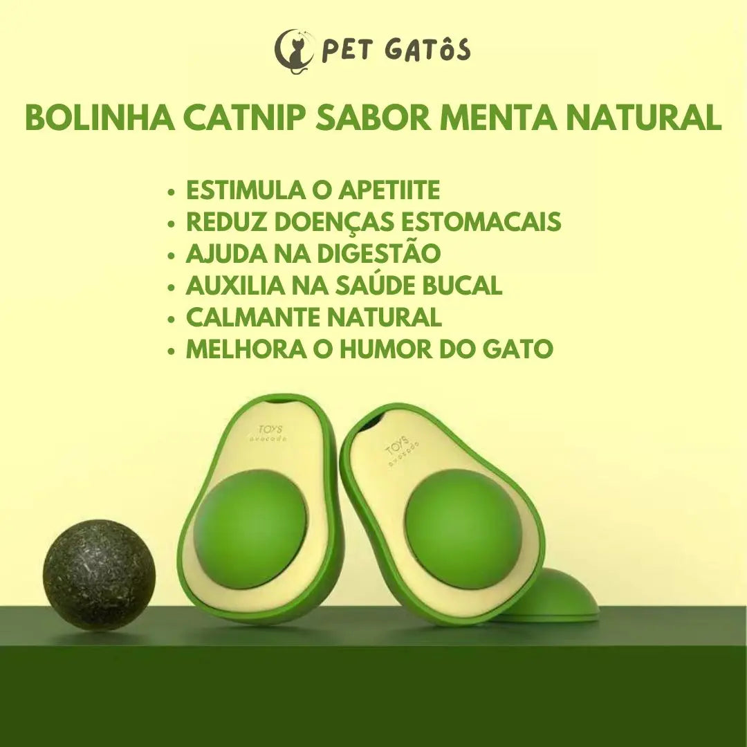 Brinquedo Abacate Felino - Catnip